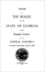 Journal of the Senate of the State of Georgia at the regular session of the General Assembly at Atlanta, Wednesday, June 23, 1909