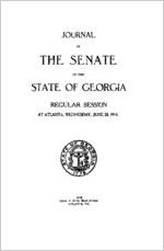 Journal of the Senate of the State of Georgia regular session at Atlanta, Wednesday, June 28, 1916