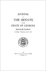 Journal of the Senate of the State of Georgia regular session at Atlanta, Wednesday, June 22, 1921