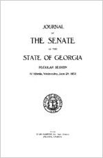 Journal of the Senate of the State of Georgia regular session at Atlanta, Wednesday, June 28, 1922