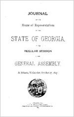 Journal of the House of Representatives of the State of Georgia, at the regular session of the General Assembly, at Atlanta, Wednesday, October 27, 1897