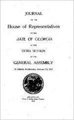 Journal of the House of Representatives of the State of Georgia at the regular session of the General Assembly at Atlanta, Wednesday, June 26, 1912
