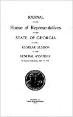 Journal of the House of Representatives of the State of Georgia at the regular session of the General Assembly at Atlanta, Wednesday, June 24, 1914