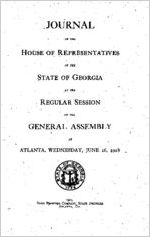 Journal of the House of Representatives of the State of Georgia at the regular session of the General Assembly at Atlanta Wednesday, June 26, 1918