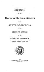 Journal of the House of Representatives of the State of Georgia at the regular session of the General Assembly at Atlanta Wednesday, June 28, 1922