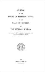 Journal of the House of Representatives of the State of Georgia at the regular session, commenced at Atlanta, Monday, January 12th, 1959 and adjourned February 20, 1959