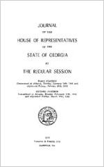 Journal of the House of Representatives of the State of Georgia at the regular session, first portion commenced at Atlanta, Monday, January 14th, 1963 and adjourned Friday, January 25th, 1963, second portion commenced at Atlanta, Monday, February 11th, 1963 and adjourned Friday, March 15, 1963