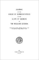 Journal of the House of Representatives of the State of Georgia at the regular session commenced at Atlanta, Monday, January 9, 1967 and adjourned Friday, March 17, 1967