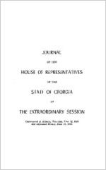 Journal of the House of Representatives of the State of Georgia at the extraordinary session commenced at Atlanta, Thursday, June 12, 1969 and adjourned Friday, June 13, 1969