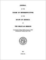 Journal of the House of Representatives of the State of Georgia at the regular session commenced at Atlanta Monday, January 12, 2015 and adjourned Thursday, April 2, 2015 [2015]
