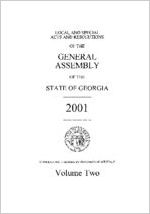 Acts and resolutions of the General Assembly of the State of Georgia 2001, volume 2