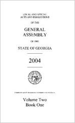 Acts and resolutions of the General Assembly of the State of Georgia 2004, volume 2, book 1