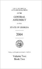 Acts and resolutions of the General Assembly of the State of Georgia 2004, volume 2, book 2