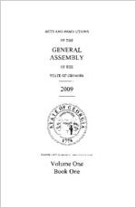 Acts and resolutions of the General Assembly of the State of Georgia 2009 [2009]