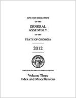 Acts and resolutions of the General Assembly of the State of Georgia 2012 [2012]