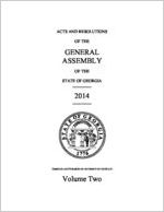 Acts and resolutions of the General Assembly of the State of Georgia 2014: volume two [2014]