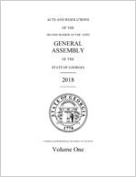 Acts and resolutions of the second session of the 154th General Assembly of the State of Georgia 2018: volume one