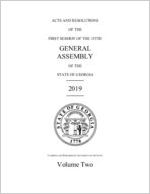 Acts and resolutions of the first session of the 155th General Assembly of the State of Georgia 2019: volume two