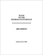 Rules of the Georgia State Senate, 2005