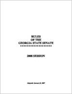 Rules of the Georgia State Senate, 2008