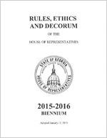 Rules, ethics and decorum of the House of Representatives [2016]