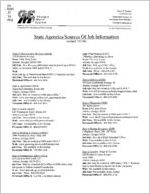 State agencies/sources of job information [1998]