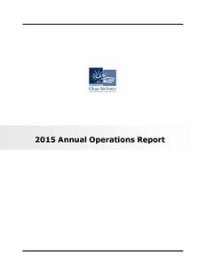 2015 Annual operations report