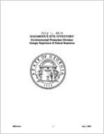 Hazardous site inventory, 2010