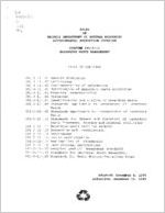 Rules of Georgia Department of Natural Resources, Environmental Protection Division. Chapter 391-3-11. Hazardous waste management