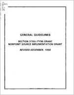 General guidelines, Section 319(h) FY96 Grant, Nonpoint Source Implementation Grant