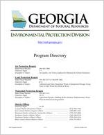Georgia Environmental Protection Division program directory, 2016