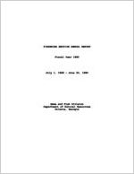 Fisheries Section annual report, fiscal year 1990