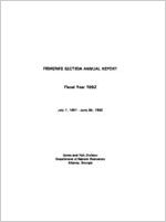 Fisheries Section annual report, fiscal year 1992