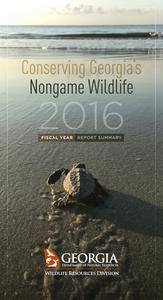 Conserving Georgia's nongame wildlife 2016 fiscal year report summary