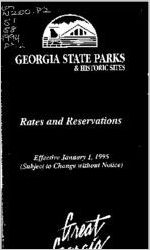 Georgia state parks and historic sites: rates and reservations effective January 1, 1995 [Dec. 1994]