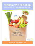 Georgia WIC Program: WIC approved foods list effective December 1, 2011 [2011]