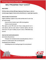 WIC program fact sheet, 2013 June