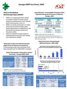Georgia MMP fact sheet, 2009