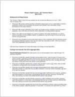 Woman's Right to Know  - 2017 summary report, March 2018