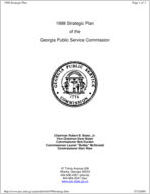 1998 Strategic plan of the Georgia Public Service Commission