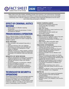 Fact sheet, corrections in the future, 2020