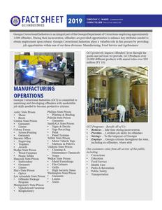 Fact sheet, GCI industries, 2019