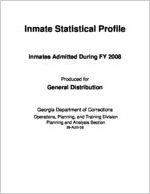Inmate statistical profile, inmates admitted during FY 2008