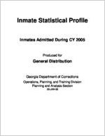 Inmate statistical profile. Inmates admitted during CY 2005