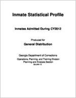 Inmate statistical profile. Inmates admitted during CY 2012