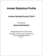 Inmate statistical profile. Inmates admitted during CY 2015