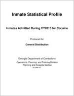Inmate statistical profile. Inmates admitted during CY2015 for cocaine crime