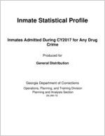 Inmate statistical profile: inmates admitted during CY 2017 for any drug crime