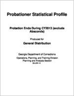 Probationer statistical profile, probation ends during CY 2013 [Jan. 9, 2014]