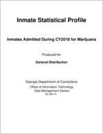 Inmate statistical profile: inmates admitted during CY 2018 for marijuana
